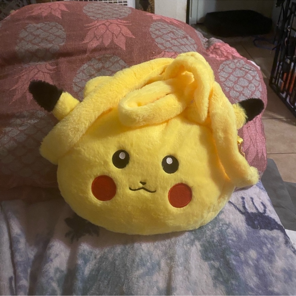 Yellow Plush Pikachu Kids Toy - Picture 3 of 5